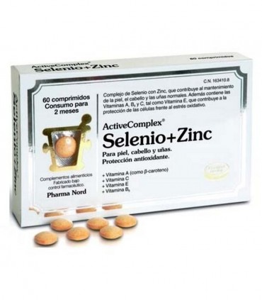 ACTIVECOMPLEX SELENIO + ZINC  60 COMPRIMIDOS .Para la PIEL, CABELLO  y uñas,encuentralo en FARMACIA SUBIRATS.